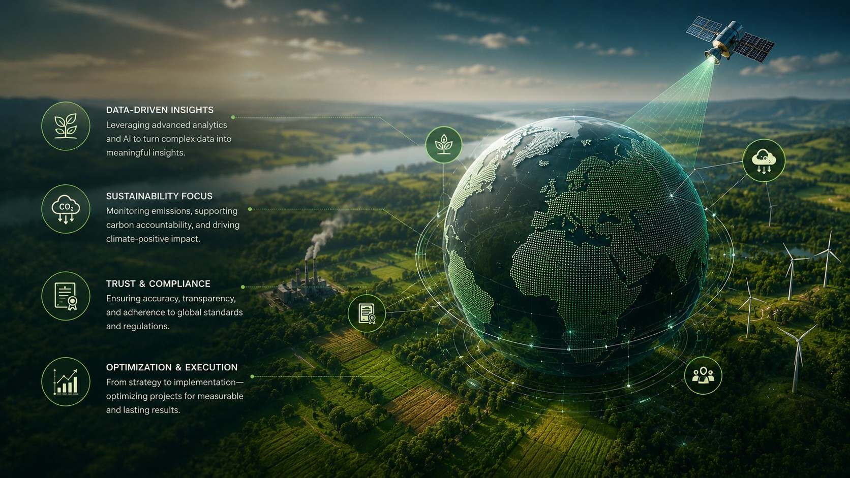 Open landscape representing trusted environmental data